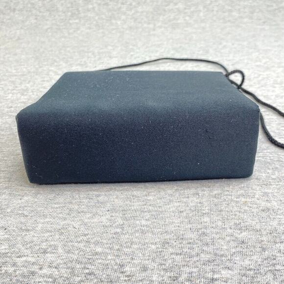 Vintage Andre Cellini Purse Womens Black Satin Beaded Evening Bag Cross Body - Picture 5 of 8